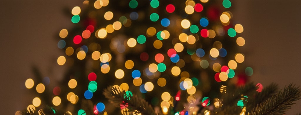 bokeh christmas lights College Station