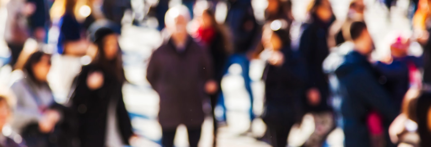 crowd walking College Station